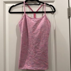Pretty pink Lululemon “power Y” top